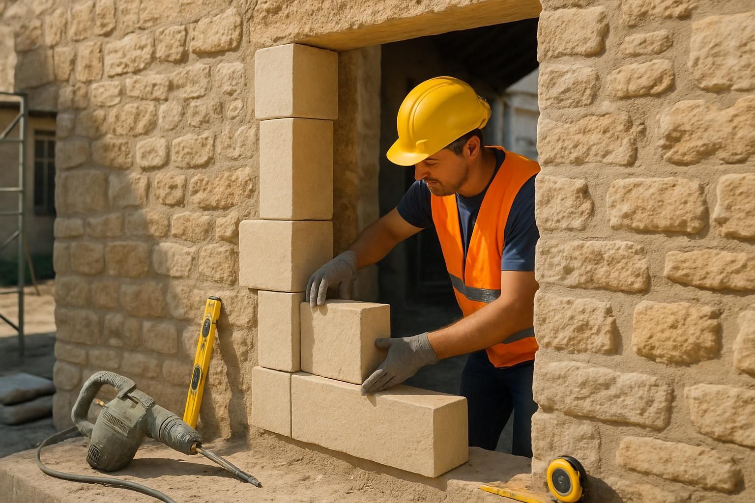 Découvrez comment créer un jambage solide et esthétique pour une ouverture dans un mur en pierre, avec des conseils pratiques et des étapes détaillées.