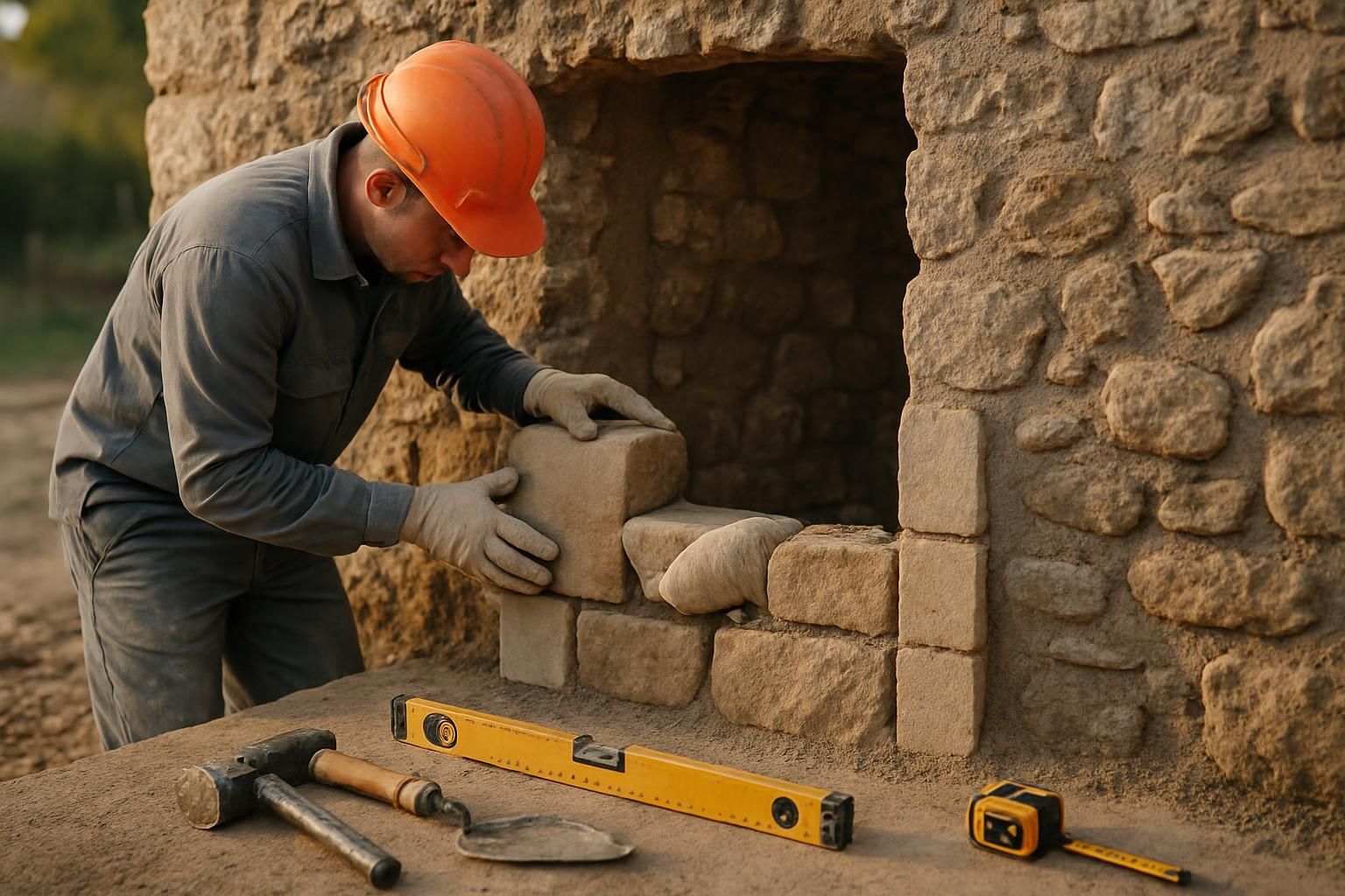 Découvrez comment réaliser un jambage solide et esthétique pour une ouverture dans un mur en pierre, avec des conseils pratiques et des étapes détaillées.